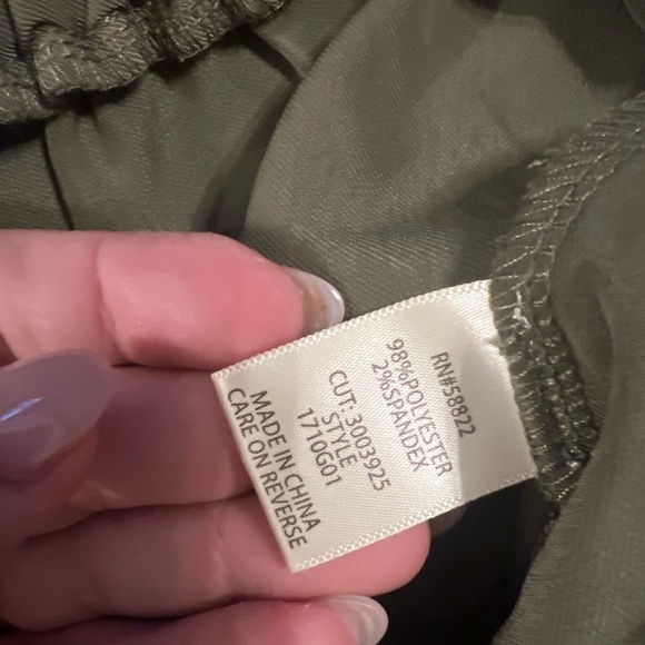 MAXX STUDIO Olive Green Casual Pants - Picture 2 of 3